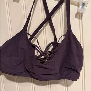lululemon athletica Dark Purple Strappy Sports Bra
